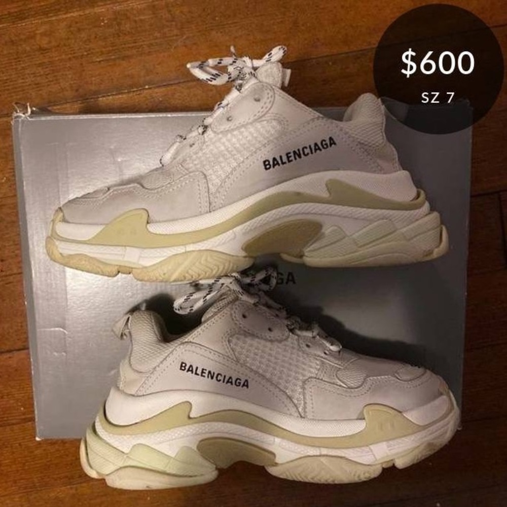 BALENCIAGA triple S White Size (W) 37(7)
